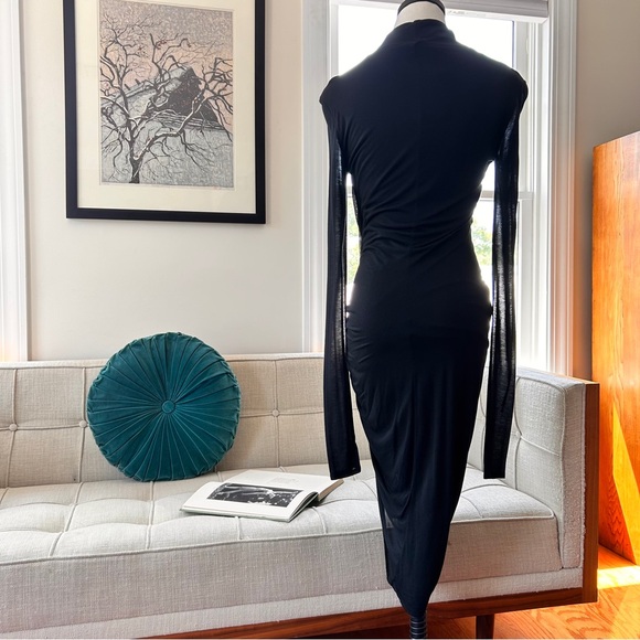 Helmut Lang Micro Modal Twist Jersey Dress - Picture 3 of 7